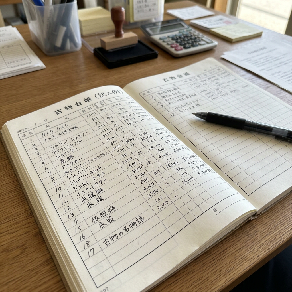 古物台帳の書き方をわかりやすく解説【古物商許可を取ったら必須の実務