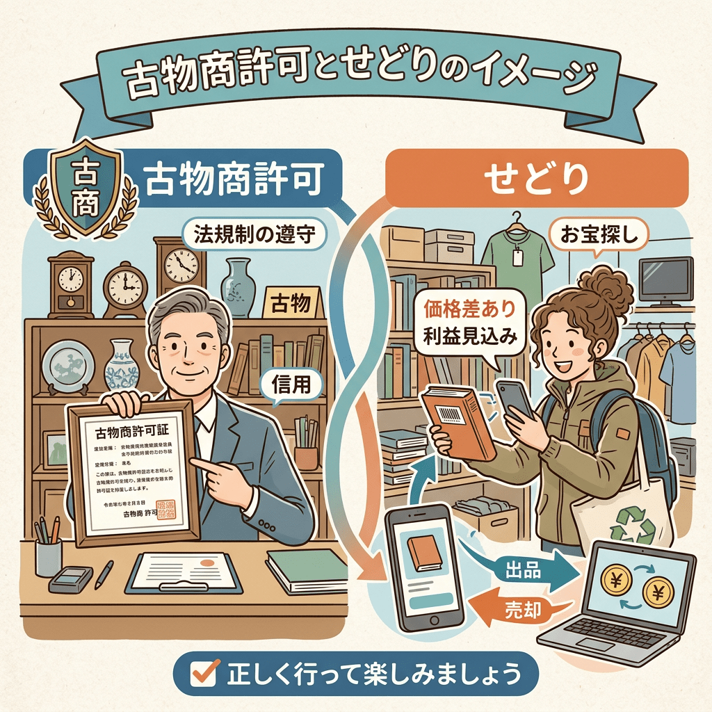 古物商許可とせどり：無許可リスクを避けて安定して稼ぐために
